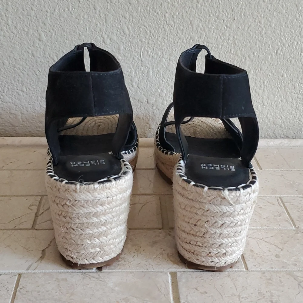 NEW Eileen Fisher Espadrille Sandals - Picture 6 of 8